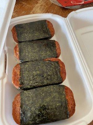 Spam masubi, 2 orders (2 per order)