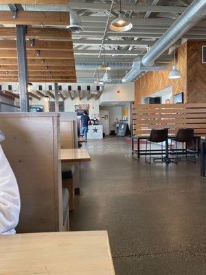 Dining room, looking towards order counter