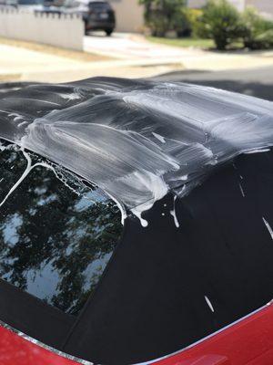 Proper maintenance on a convertible top is key to its longevity.