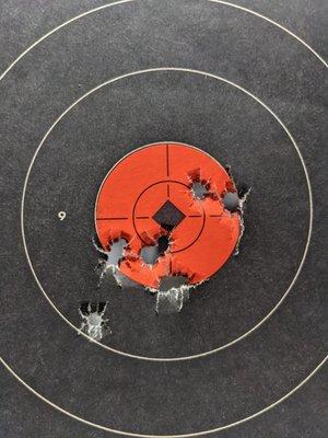 Ten rounds at 7 yards.