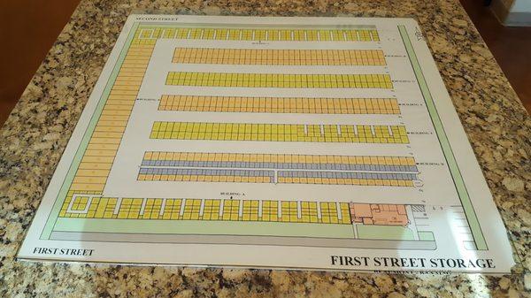 Map of All Storage Rooms