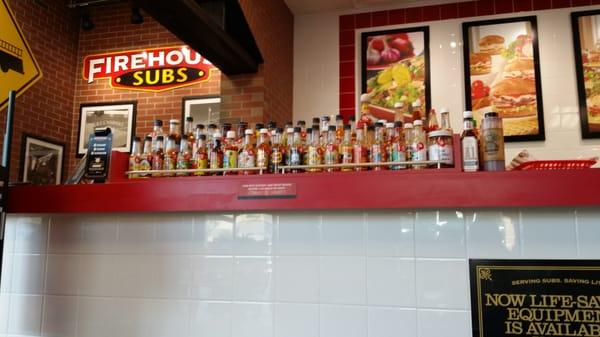 The hot sauce bar