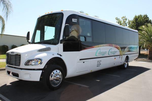 28 passenger coach, take it all over California and beyond.