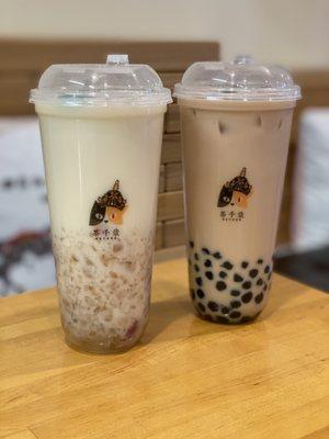 Peach Gum Soy Milk & Black Pearl Milk Tea