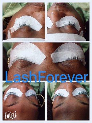 Removed old lash extension from some place
Individual Mink lashes on