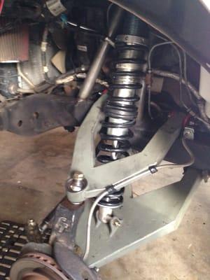 Coilover binding on shock hoop and upper control arm