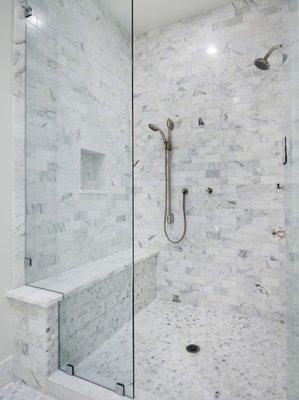 Marble shower