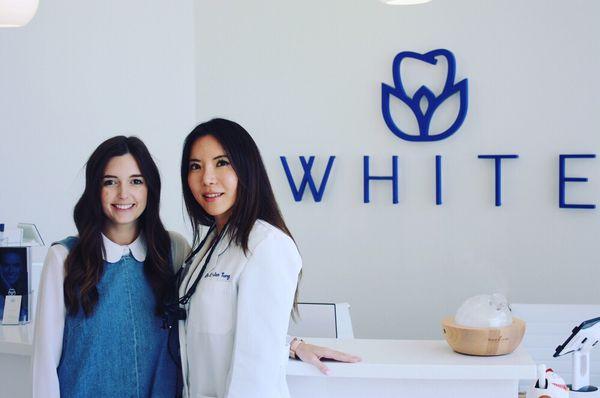 Fashion blogger @alihollins after in office whitening (wedding prep)