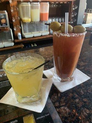 Whisky Sour and Bloody Mary