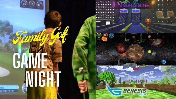 Family Game Night will never be the same! Combine physical golf with golf games intertwined with other sports and video games.