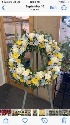 Sympathy wreath