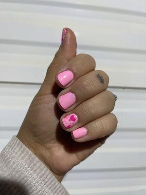 Valentine's Day mani by Diane