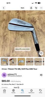 60 dollars for a set 3-9 with good grips they offered?