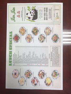 new menu