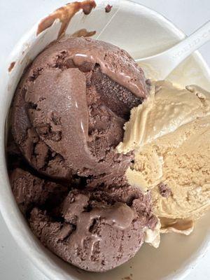 Chocolate and espresso ice cream