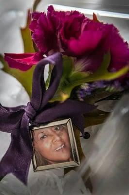 The Groom's boutonniere honoring his late mother