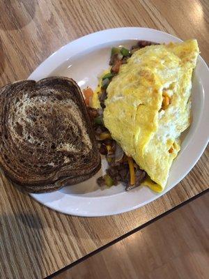 Traditional breakfast omelette always a great choice.