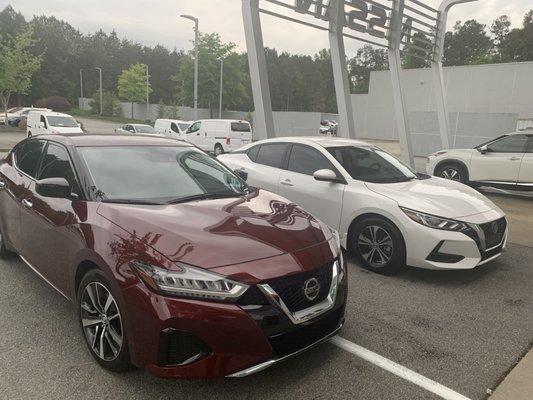 My 2020 Maxima purchased in November 2020 and my daughter's 2020 Sentra purchased yesterday