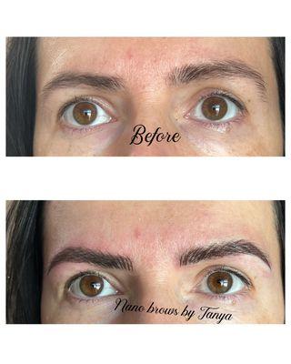 Client wanted a nice design to her brow & they turned out great!