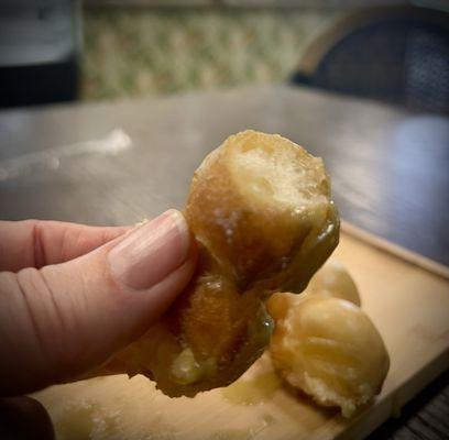 Perfect Matcha Mochi donut: warm, tender yet a little crunch to the outside