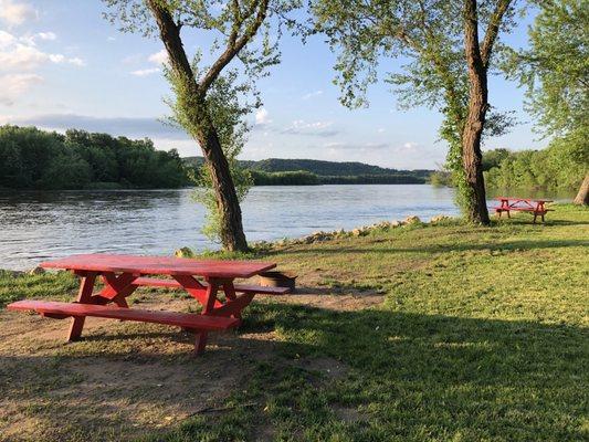 Camp grounds on the river