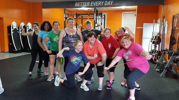 My Learn to Love Lifting group. They are awesome women!