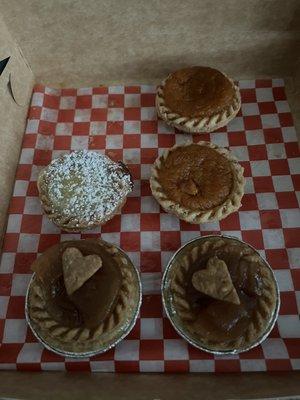 Lemon, Peach, and Sweet Potato Tarts