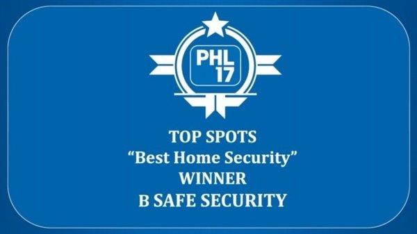 In 2018, we received the award as MyPHL17's "Best Home Security", as voted by our happy clients. Our business clients are just as thrilled.