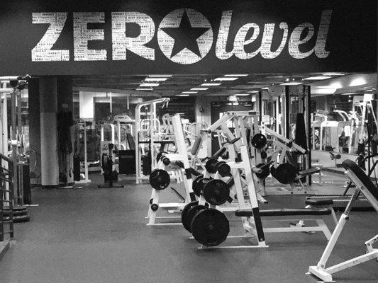 Weight area at ZEROlevel Fitness