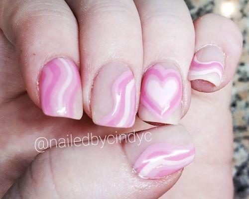 Valentines nails by Cindy 2022