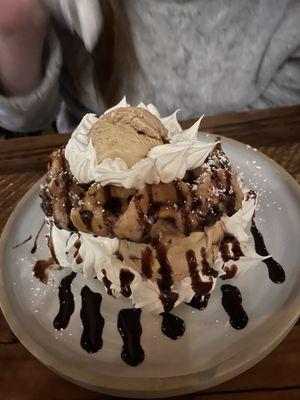 Waffles and ice cream: didn't try enough of to rate objectively, but it was massive