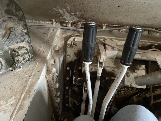 Inside a Sherman tank