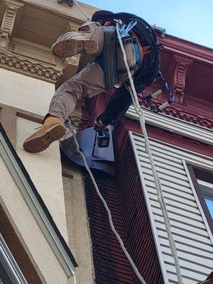 Even when these  sneaky squirrels.   chewing a hole on ledge." AMRICAN ANIMAL Pest control..is" ARMED FORCE AGAINST PEST '