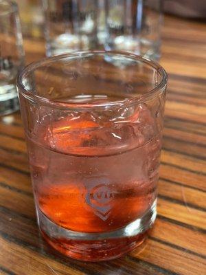 A mini cocktail using rum during a group tasting called "Don't Call Me"