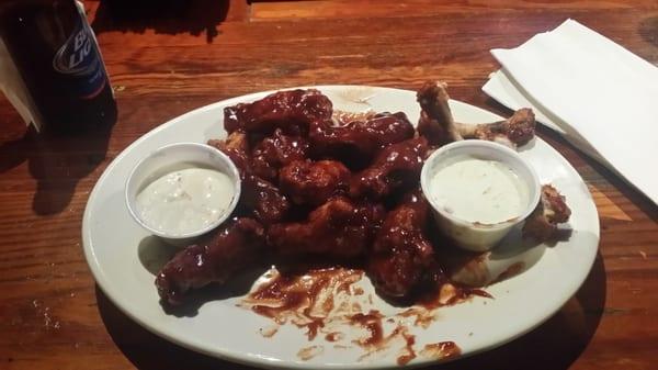 BBQ wings (Ranch and Bleu Cheese)