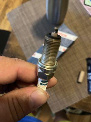 Bull shit spark plug install since I've owned the I only bought Bosh so how a denso plug end up when swapped engine the shop never put back