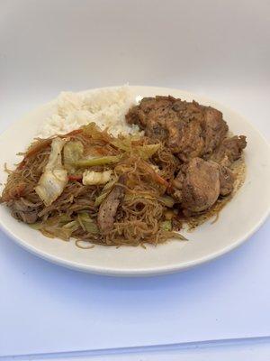 Chicken adobo, Pancit & Rice