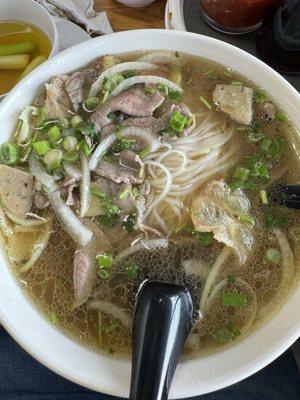 Phở Đặc Biệt with a side of fatty broth.  Best in wichita.