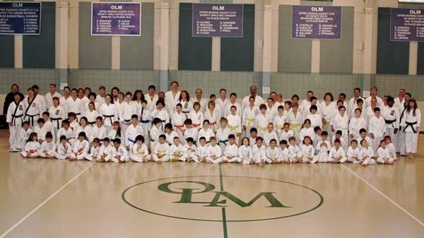 Students and teaching staff of Traditional Okiinawan Karate