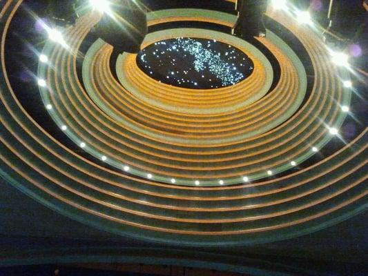 Stars on the ceiling of the Schuster Center