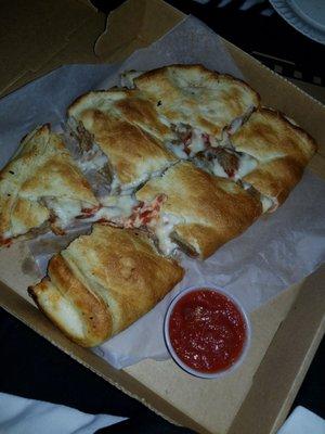 Meatball calzone