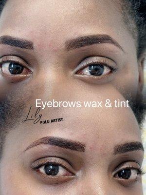 Wax & tint eyebrows