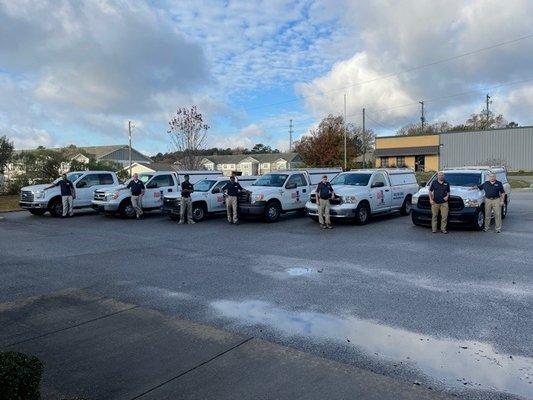 Our stellar team of Clemson University certified Master Termite and Pest Control technicians