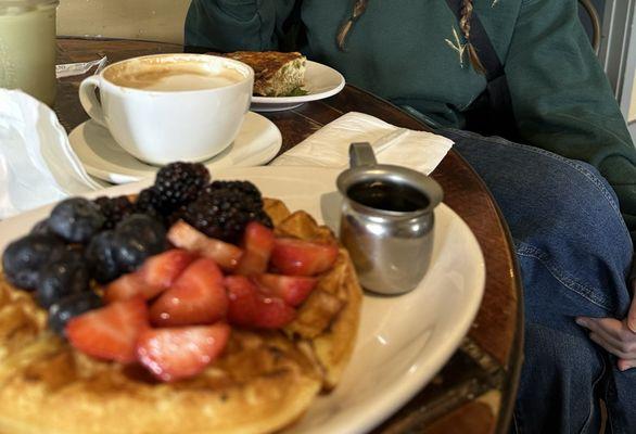 Gluten free waffles, gluten free quiche