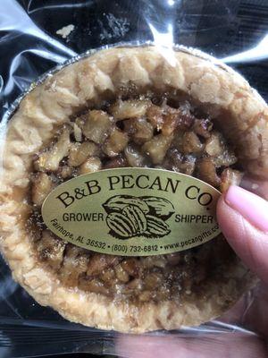 This mini pecan pie is delicious! A must purchase!