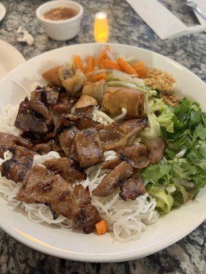 beef and egg roll vermicelli