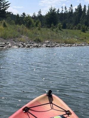 View from 2-person kayak.