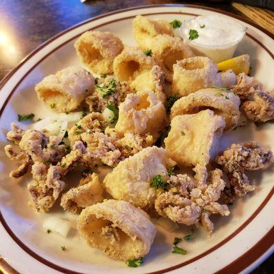 Handcut calamari! Yum.