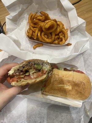 Steak and Cheese Wedge Curly Fries