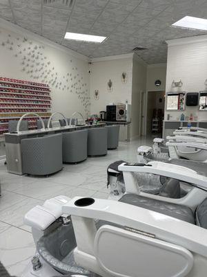 Inside the salon